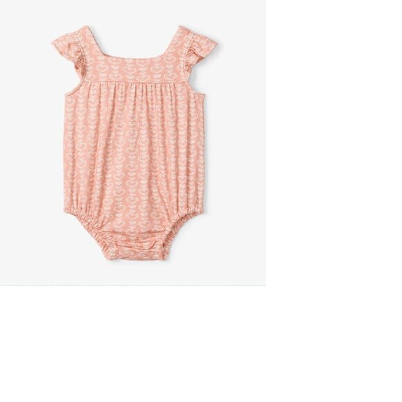 Hatley Shibori Hearts Baby Girl Bubble One Piece 9-12M - Picture 2 of 8